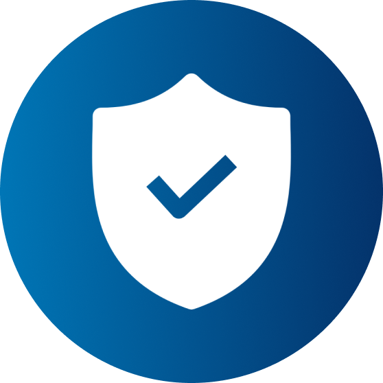 Shield with a checkmark icon representing CIS Benchmark implementations for secure system hardening